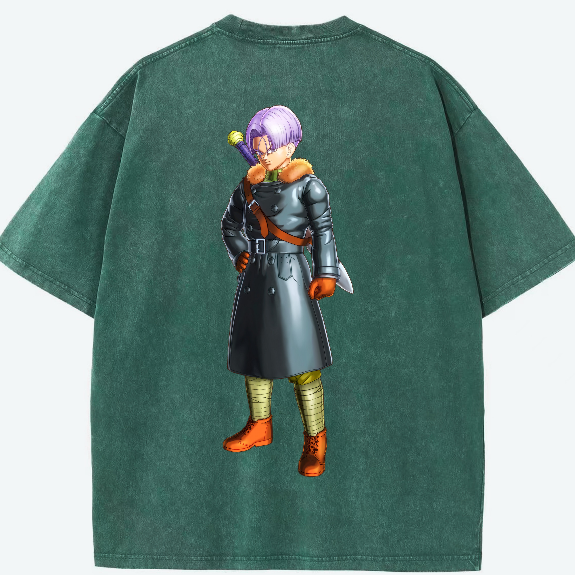 （画像用） ドラゴンボール DRAGON BALL 綿100% ヴィンテージ風 半袖Tシャツ（背面プリント）